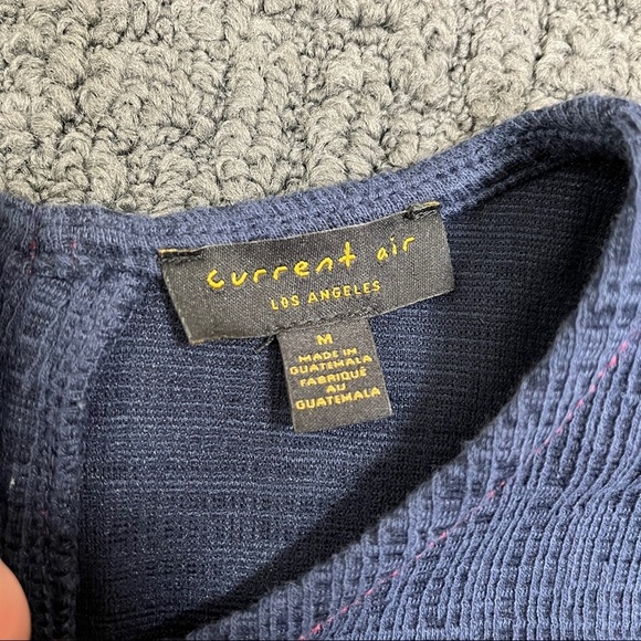 Anthropologie Current Air blue textured blouse - Picture 5 of 9